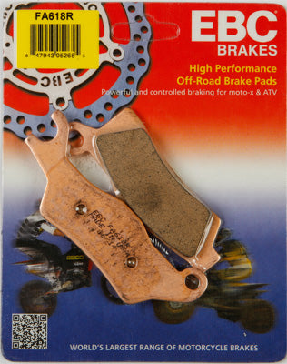 EBC BRAKE PADS PART# FA618R NEW