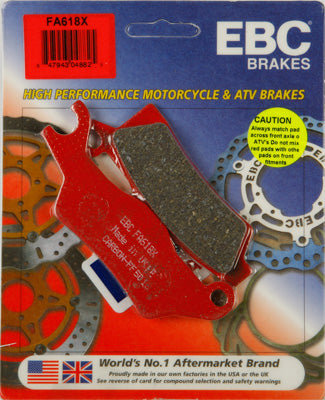 EBC BRAKE PADS PART# FA618X NEW