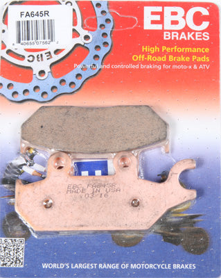 EBC EBC BRAKE PADS PART# FA645R NEW