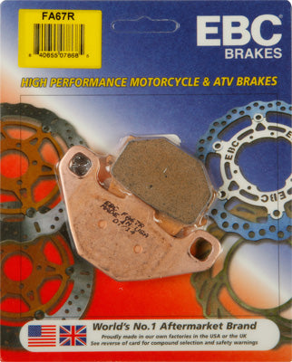EBC BRAKE PADS PART# FA67R NEW