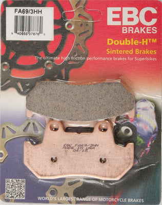 EBC BRAKE PADS PART# FA69/3HH NEW