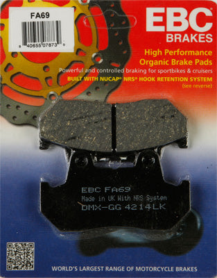 EBC Brakes EBC BRAKE PADS # FA68V NEW