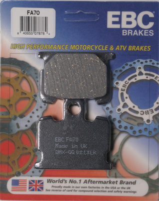 EBC BRAKE PADS PART# FA70 NEW