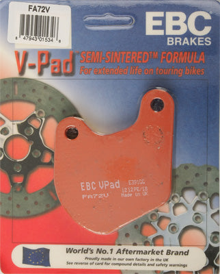 EBC BRAKE PADS V-SERIES PART# FA72V NEW