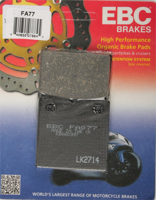 EBC BRAKE PADS PART# FA77 NEW
