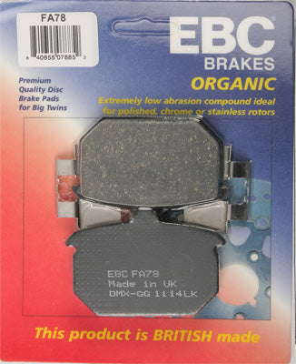 EBC BRAKE PADS PART# FA78 NEW