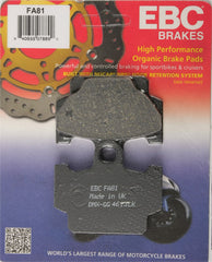 EBC BRAKE PADS PART# FA81 NEW