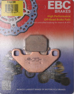 EBC BRAKE PADS PART# FA83R NEW
