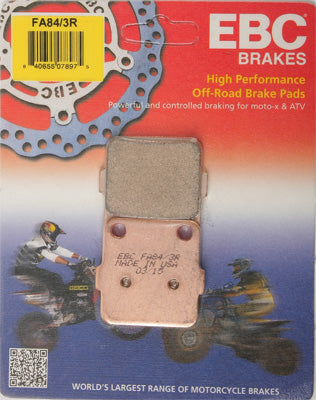EBC BRAKE PADS PART# FA84/3R NEW