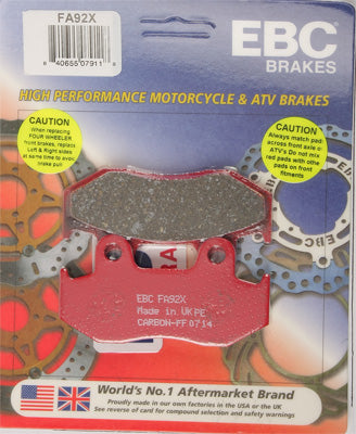 EBC BRAKE PADS PART# FA92X NEW