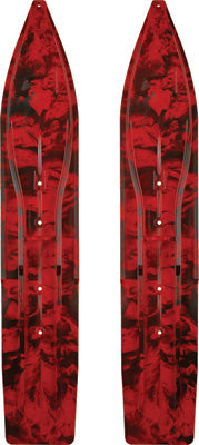 SLYDOG PR/ SLY DOG POWDERHOUND SKI 8" SWIRL BLACK/RED 406242