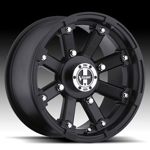 VISION WHEELS 393-128136MB2 ALUMINUM WHEEL 393 LOCKOUT 12X8