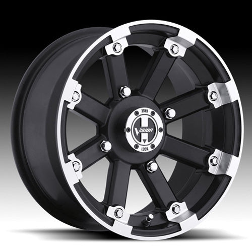 VISION WHEELS 393-127136MBML4 ALUMINUM WHEEL 393 LOCKOUT MACHINED 12X7