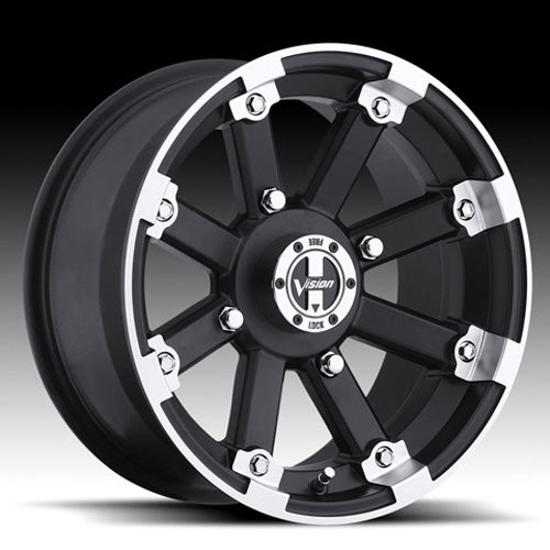 VISION WHEELS 393-127115MBML4 ALUMINUM WHEEL 393 LOCKOUT MACHINED 12X7