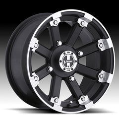 VISION WHEELS VISION ALUMINUM WHEEL 393 LOCKOUT MACHINED 14X7 393-147136MBML4
