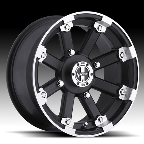 VISION WHEELS 393-147115MBML4 ALUMINUM WHEEL 393 LOCKOUT MACHINED 14X7