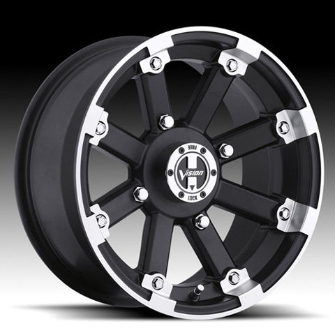 VISION WHEELS 393-147115MBML4 ALUMINUM WHEEL 393 LOCKOUT MACHINED 14X7