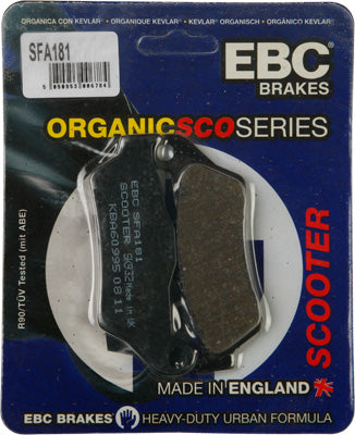 EBC BRAKE PADS PART# SFA181 NEW