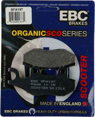 EBC Brakes BRAKE PADS PART NUMBER SFA196HH