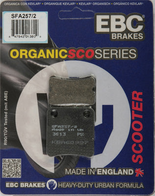 EBC BRAKE PADS PART# SFA257/2 NEW