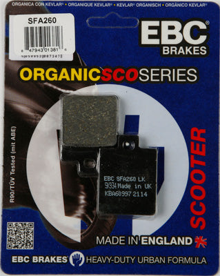 EBC BRAKE PADS PART# SFA260 NEW