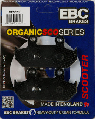 EBC Brakes BRAKE PADS PART NUMBER SFA411HH