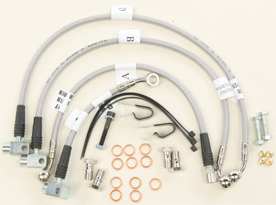 GALFER STAINLESS STEEL CABLE KIT FRONT/REAR FK003D869-4