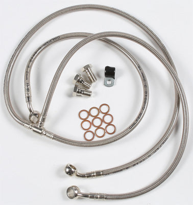 GALFER BRAKE LINE FRT SILVER KAWASAKI PART# D411-3 NEW