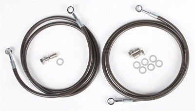 STREAMLINE 2-LINE FRONT BRAKE LINE KIT STANDARD (SMOKE) PART# OUT500-2F-SMK NEW