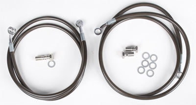 STREAMLINE 2-LINE FRONT BRAKE LINE KIT 2 (SMOKE) PART# Z400-2F-2SMOKE NEW