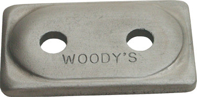 WOODYS DOUBLE GRAND DIGGER SUPPORT PL ATES ALUMINUM 250/PK PART# ADG-3775-250