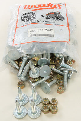 WOODYS SILVER-MEGA-BITE TRAIL STUD 1.175" 96/PK PART# MEG-1175-B