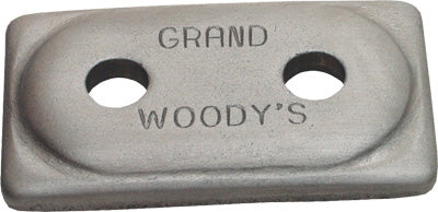 WOODYS DOUBLE GRAND DIGGER SUPPORT PLATE 12/PK ALUMINUM PART# ADG-3775