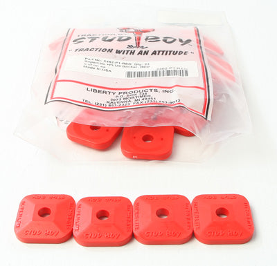 STUD BOY SUPER-LITE PLUS BACKERS RED 24/PK PART# 2462-P1-RED