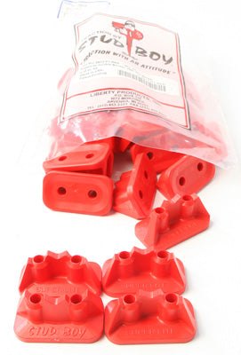 STUD BOY SUPER-LITE PRO SERIES DOUBLE BACKERS .75" 24/PK RED PART# 2512-P1-RED