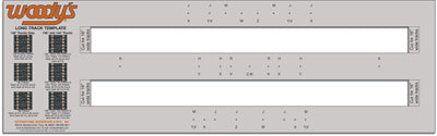 WOODYS STUDDING TEMPLATE LONGTRACK 15 /16" WIDE 2.52" PITCH PART# LONG-TEMP-2