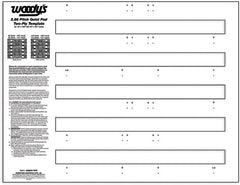 WOODYS 2.86" PITCH QUIET PAD TWO-PLY TEMPLATE 286QUIET-TEMP