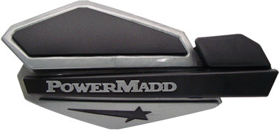 POWERMADD STAR SERIES HANDGUARDS (SILVER/BLACK) PART# 34200 NEW