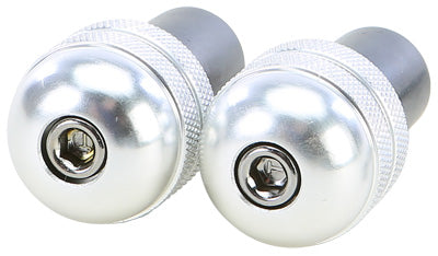 EMGO ALUMINUM BAR ENDS (SILVER) PART# 23-96462