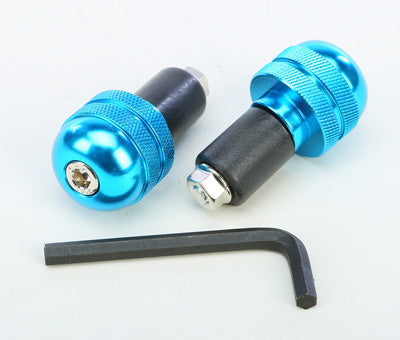 EMGO ALUMINUM BAR ENDS (BLUE) 23-96463