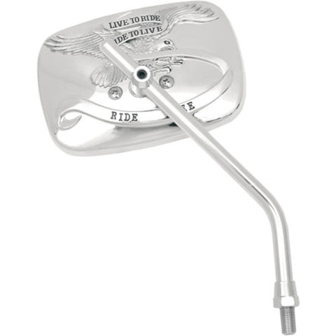 EMGO MIRROR- RIGHT 10MM CHROME LIVETO RIDE PART#  20-31754A