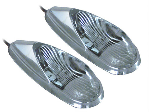 EMGO LED LIGHT- CHRM/AMB FLUSH CLR LENS- 64MMX24MM PART#  61-97002