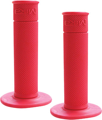 MIKA METALS 50/50 WAFFLE GRIPS (RED) PART# GRIPS-RED NEW