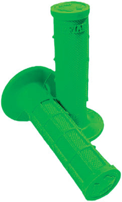 ODI RUFFIAN HALF WAFFLE GRIPS GREEN PART NUMBER H01RFN