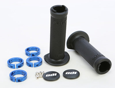 ODI ATV RUFFIAN LOCKON GRIP 130MM BLACK/BLUE J30RFB-U