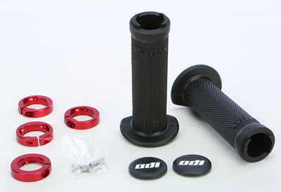 ODI Atv Ruffian Lockon Grip 130Mm Black/Red PART NUMBER J30RFB-R