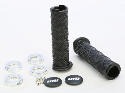 ODI ATV X-TREME LOCKON GRIP BLACK/SILVER PART# J30XTB-S NEW