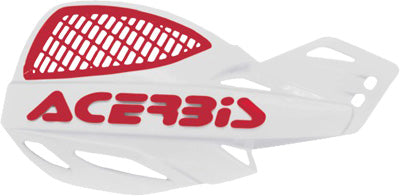 ACERBIS ACERBIS UNIKO VENTED HANDGUARDS (WHITE/RED) PART# 2072671030 NEW PART NU