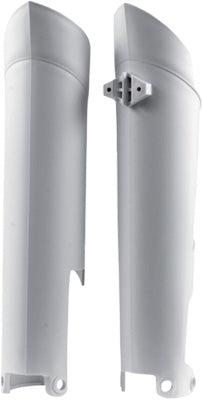 ACERBIS LOWER FORK COVER SET (WHITE) PART# 2113750002 NEW