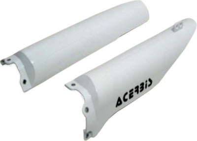 ACERBIS LOWER FORK COVER SET (WHITE) PART# 2115020002 NEW